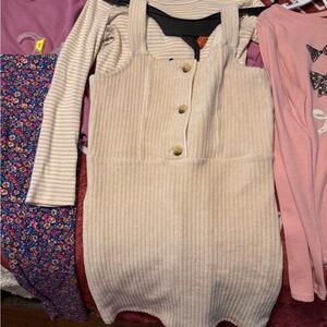 OshKosh B'gosh Cream and Pink Kids Matching Set